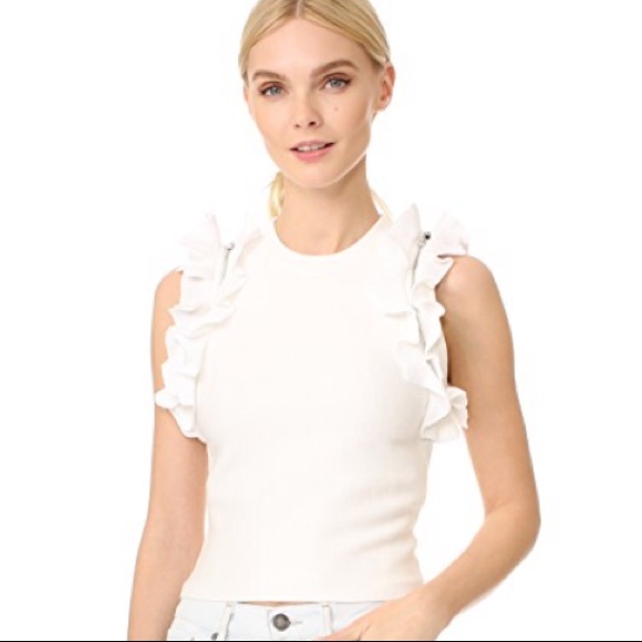 3.1 Phillip Lim Tops - 3.1 Phillip Lim Knit Ruffle Tank